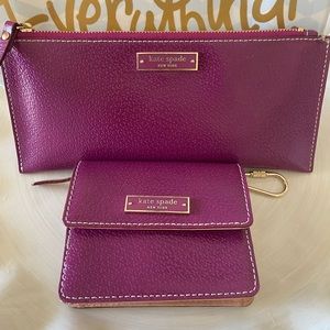 Kate Spade Wallet and Zipper Pouch